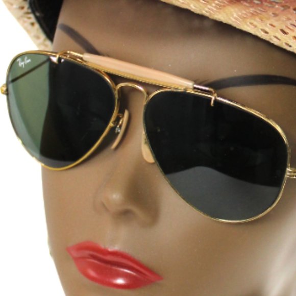 Ray-Ban USA Vintage 80’s Baush & Lomb Outdoorsman Aviator Sunglasses - Picture 6 of 12